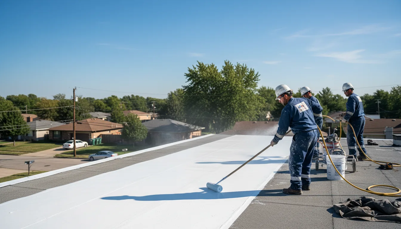 Commercial roof coating in Novi, MI near me